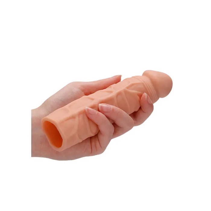 Shots Toys Male Sex Toys | REALROCK 7'' Penis Extender - Flesh 17.8 cm Penis Extension Sleeve Shots Toys Male Sex Toys | REALROCK 7'' Penis Extender - Flesh 17.8 cm Penis Extension Sleeve