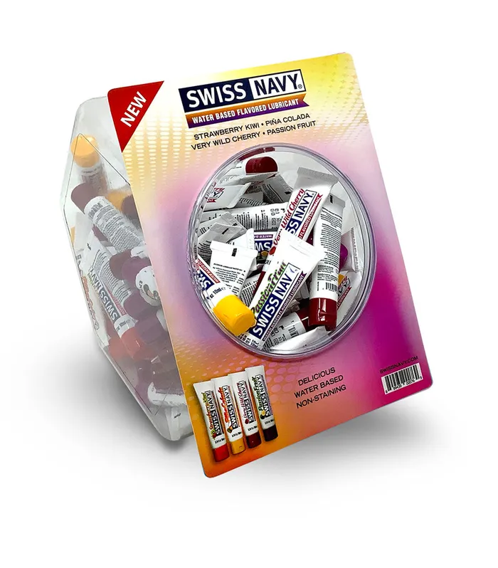 Swiss Navy Assorted Fishbowl 10ml 100ct MD Science Lab Vibrators