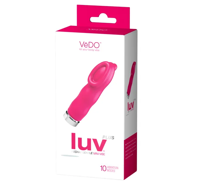 VeDo Vibrators | Luv Plus Rechargeable Mini Vibrator - Hot in Bed Pink