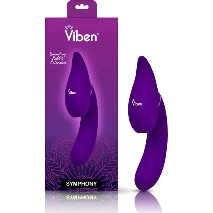 Viben Female Sex Toys Symphony 21 Mode Swivel Suction Head Triple Motor Vibrator