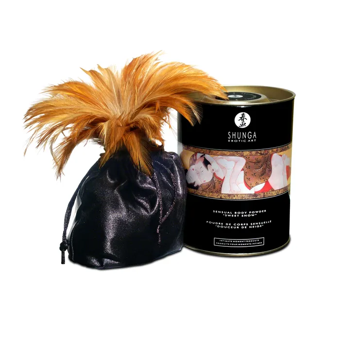 Vibrators Shunga Sweet Snow Body Powder Raspberry Feeling 8 Oz