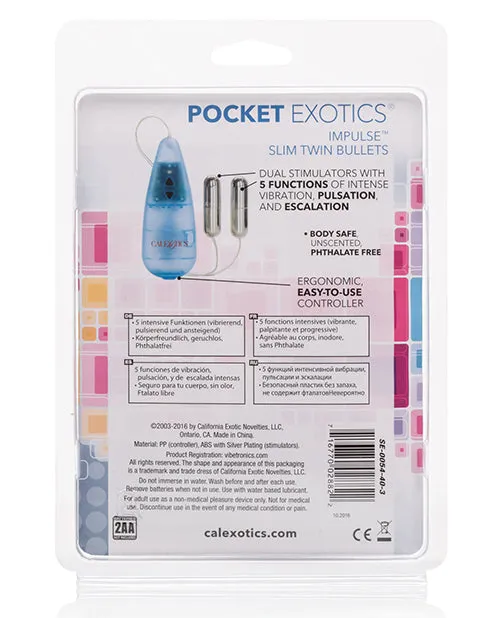 Anal California Exotic Novelties Impulse Pocket Paks wTwin Silver Bullets Anal California Exotic Novelties Impulse Pocket Paks wTwin Silver Bullets