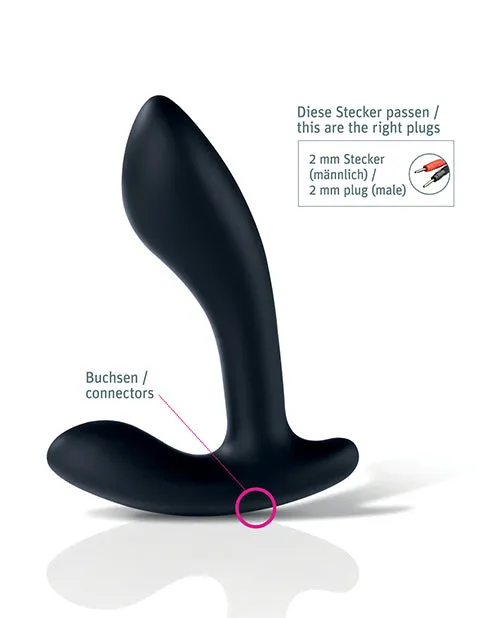 Anal Mystim Gmbh Mystim Flexing Flavio eStim Silicone Prostate Stimulator Black