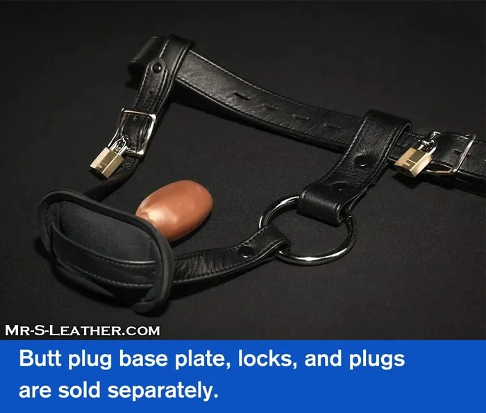 Anal Oxballs Mr S Leather Butt Plug Harness Lockable