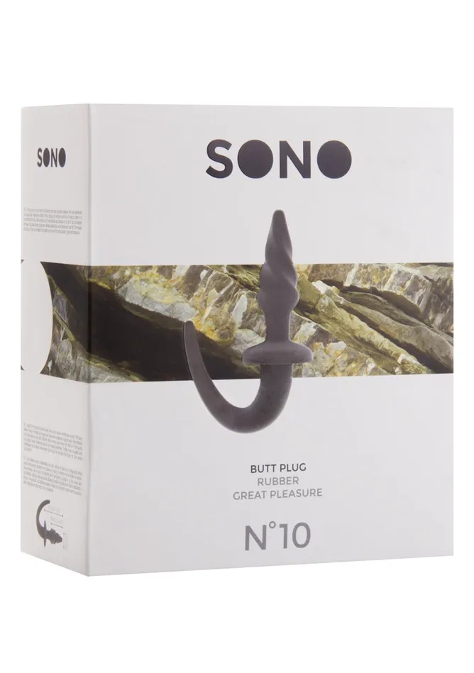 Anal Shots Sono Sono No10 Butt Plug 4 Inch Grey