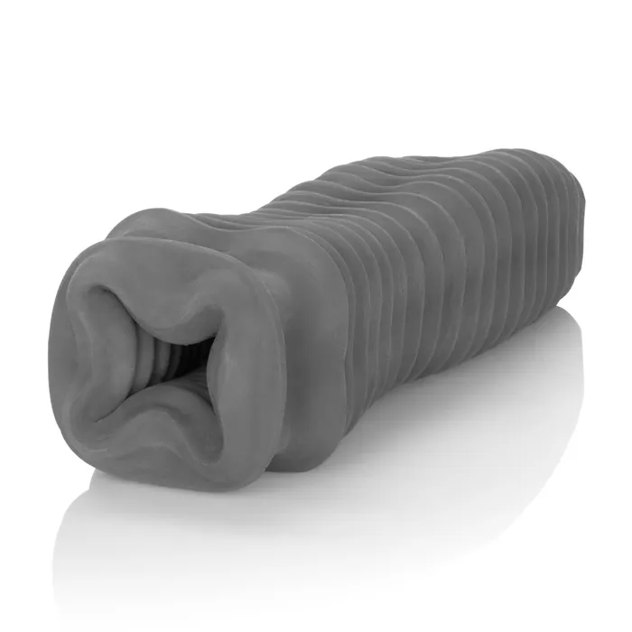 Apollo Reversible Closed End Stroker Gray California Exotic Male Sex Toys
