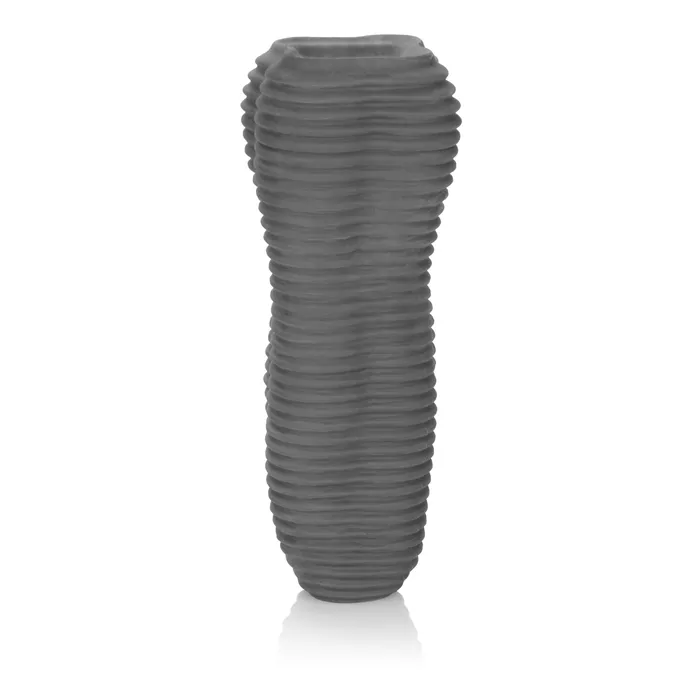 Apollo Reversible Closed End Stroker Gray California Exotic Male Sex Toys