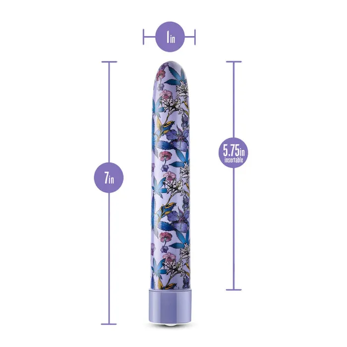 Blush Novelties Anal Limited Addiction Floradelic 7Inch Slimline Vibrator