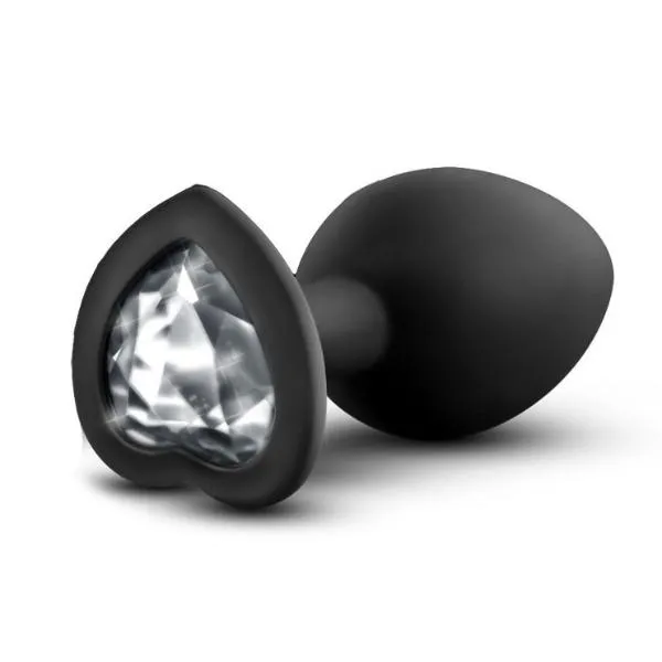 Blush Novelties Anal Temptasia Bling Bling Silicone Butt Plug with Clear Crystal