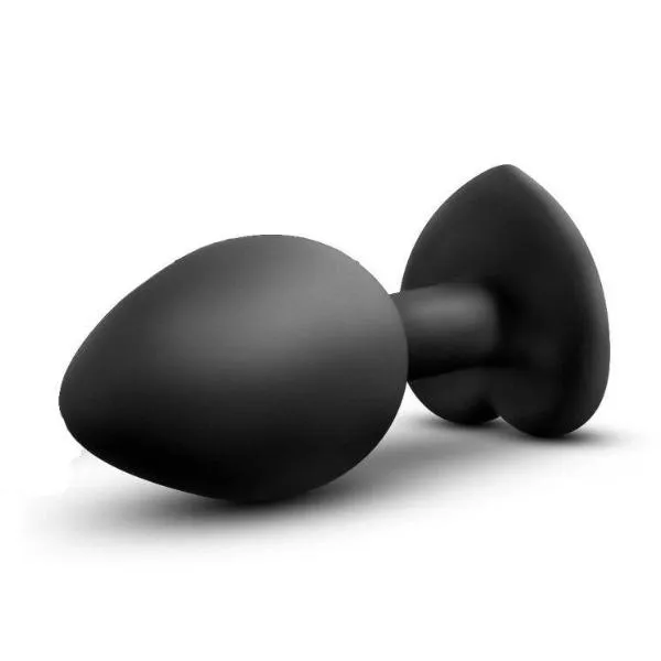 Blush Novelties Anal Temptasia Bling Bling Silicone Butt Plug with Clear Crystal