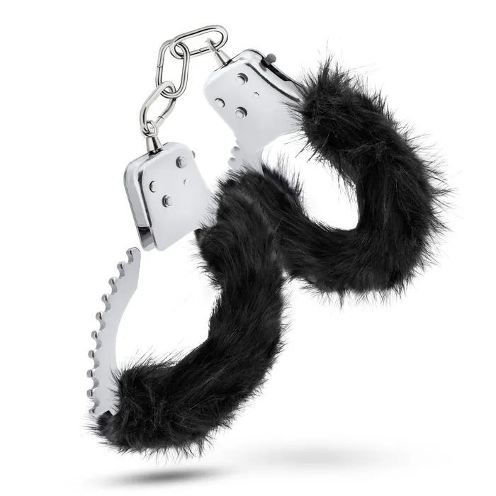 Blush Novelties Anal Temptasia Plush Fur Cuffs Black