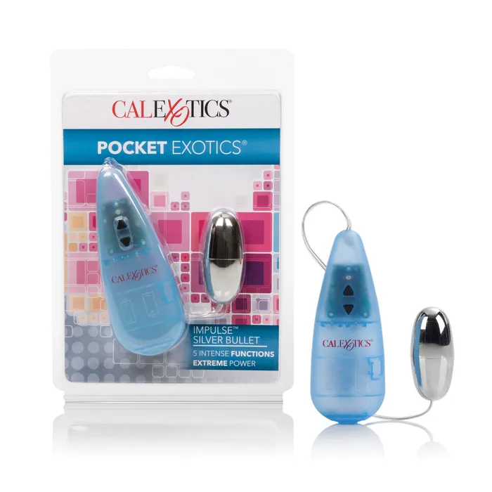 California Exotic Female Sex Toys Impulse Pocket Paks Silver Bullet