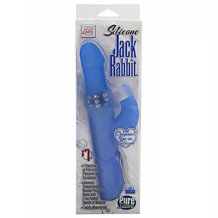 California Exotic Premium Silicone Jack Rabbit Blue California Exotic Vibrators