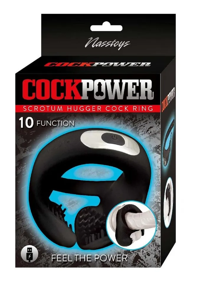 Cockpower Scrotum Hugger Rechargeable Silicone Cock Ring CockPower Male Sex Toys Cockpower Scrotum Hugger Rechargeable Silicone Cock Ring CockPower Male Sex Toys