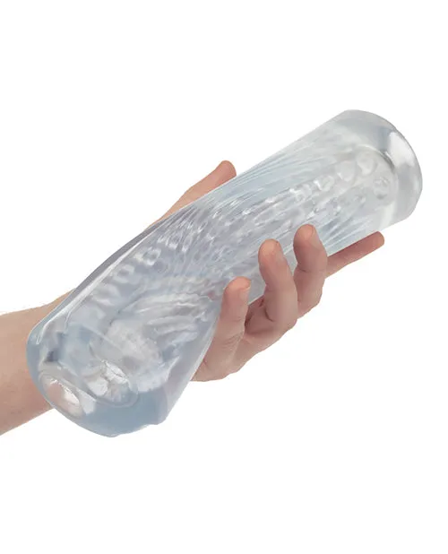 Cyclone Dual Ribbed Stroker XL Clear California Exotic Novelties Male Sex Toys