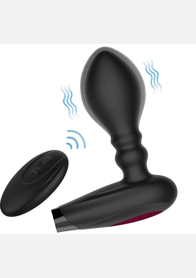 Decadence Male Sex Toys Decadence Pumped Silicone Expandable Butt Plug with Remote Control