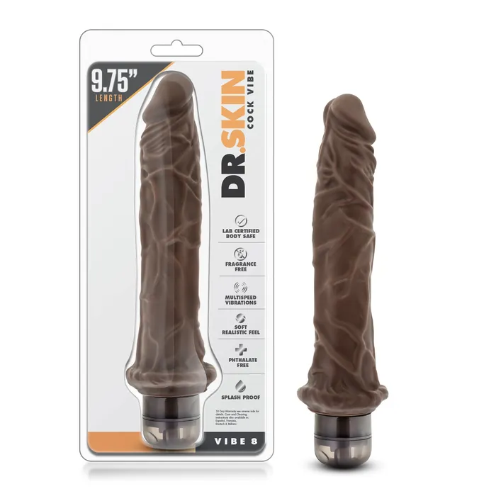 Dr Skin Vibe 8 Chocolate Blush Novelties Vibrators