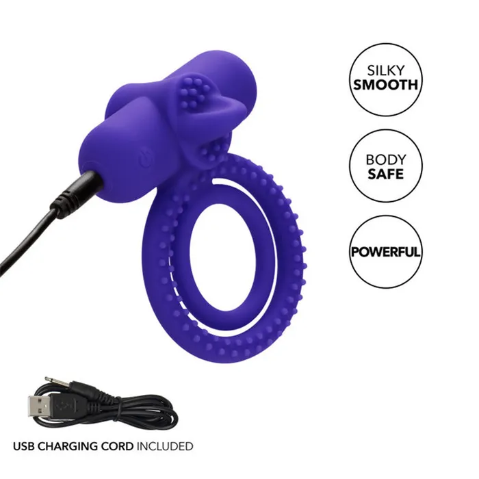 Dual Climaxer Vibrating Cock Ring Cal Exotics Couples