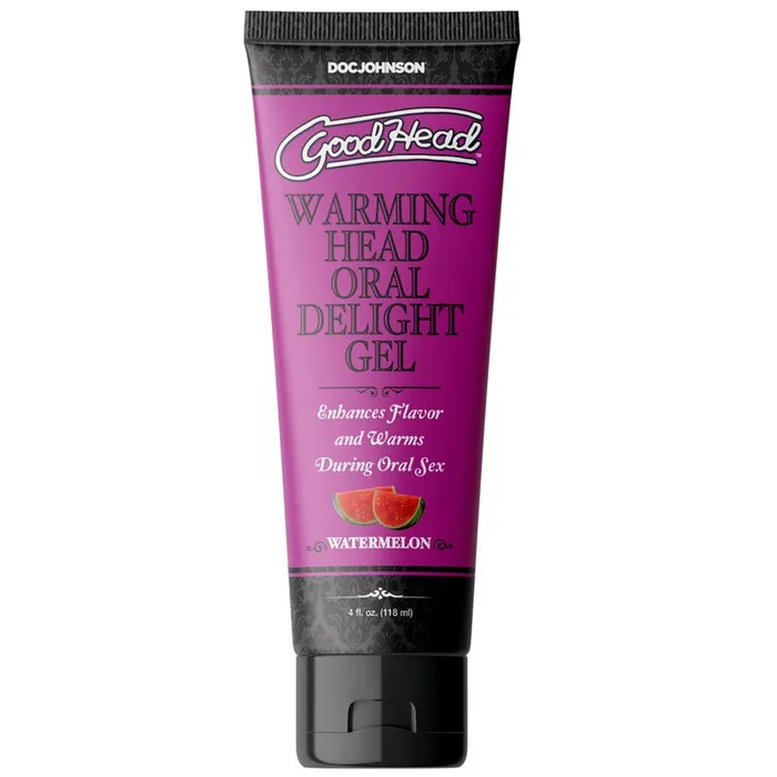 Enhancers Doc Johnson GoodHead Warming Head Oral Delight Gel Watermelon Watermelon Flavoured Oral Gel 120 ml Tube Enhancers Doc Johnson GoodHead Warming Head Oral Delight Gel Watermelon Watermelon Flavoured Oral Gel 120 ml Tube