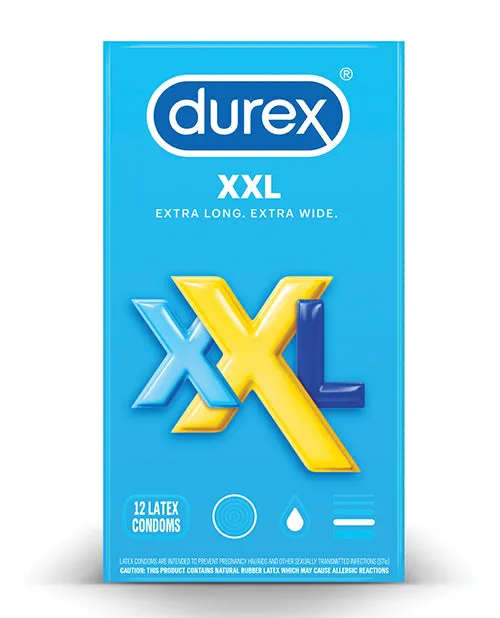 Female Sex Toys Paradise Marketing Durex XXL Condom Pack of 12