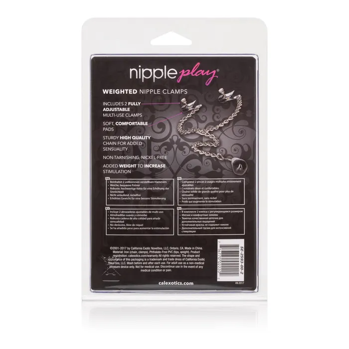 Female Sex Toys Weighted Nipple Clamps California Exotic