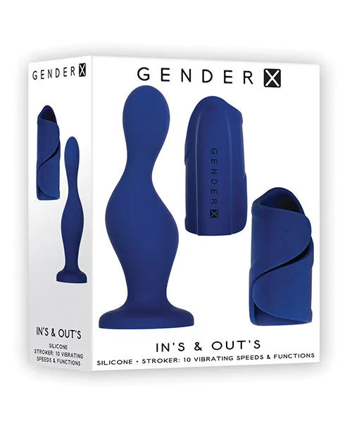Gender X Ins Outs Blue Evolved Novelties INC Vibrators