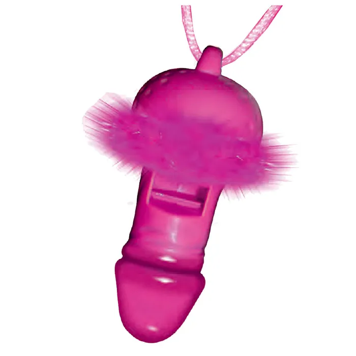 Hott Products Vibrators Blow Me Pink Pecker Whistle Necklace