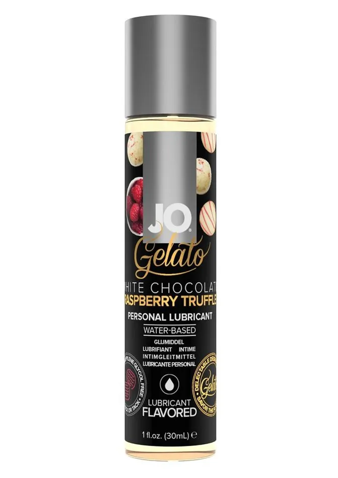 JO Gelato Water Based Lube White Chocolate Raspberry Truffle 1oz Bottle System JO Vibrators JO Gelato Water Based Lube White Chocolate Raspberry Truffle 1oz Bottle System JO Vibrators