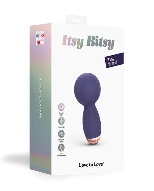 Love to Love Itsy Bitsy Mini Wand Midnight Indigo Lovely Planet Vibrators