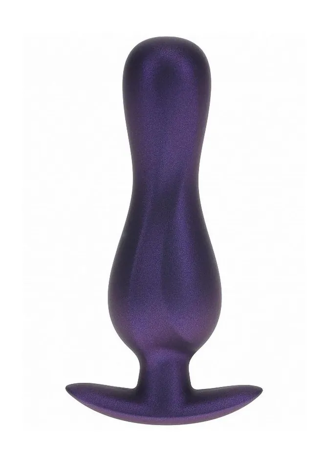 Male Sex Toys Ouch Ouch Curvy Anal Plug Silicone Metallic