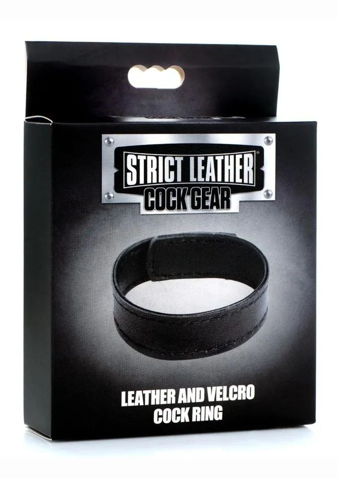 Male Sex Toys Strict Leather Cock Gear Velcro Leather Cock Ring