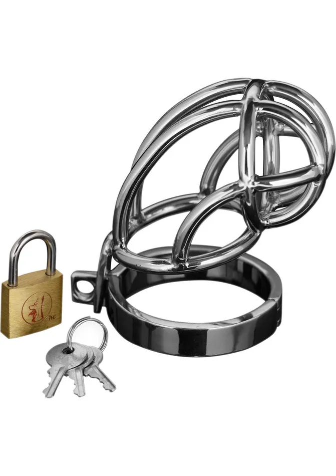 Master Series Master Series Captus Locking Chastity Cage Male Sex Toys