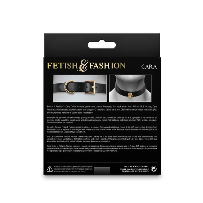 NS Novelties Anal Fetish Fashion Cara Collar Black Collar NS Novelties Anal Fetish Fashion Cara Collar Black Collar
