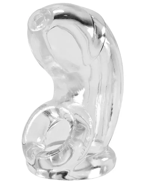 Oxballs Cock Lock Cock Cage Clear Blue Ox Designs LLCDba Oxballs Male Sex Toys