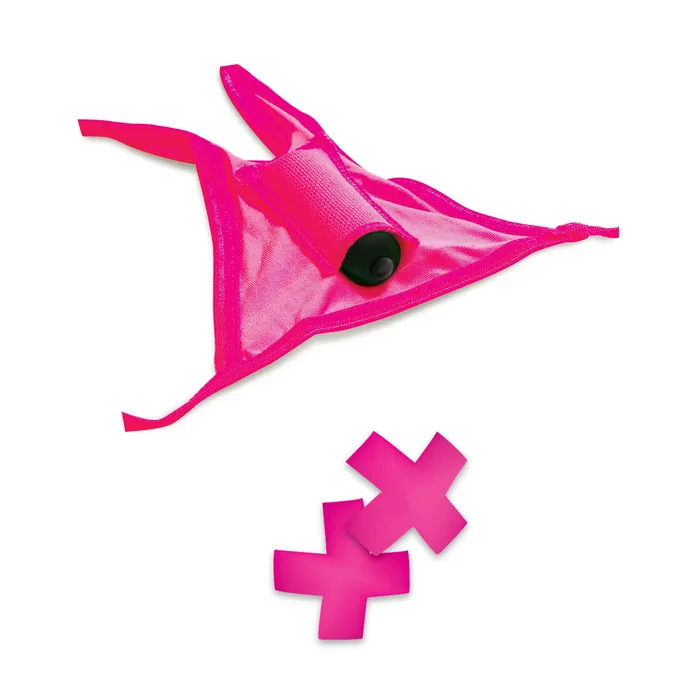 Pipe Dreams Neon Vibrating Crotchless Panty and Pasties Set Pipe Dreams Female Sex Toys Pipe Dreams Neon Vibrating Crotchless Panty and Pasties Set Pipe Dreams Female Sex Toys