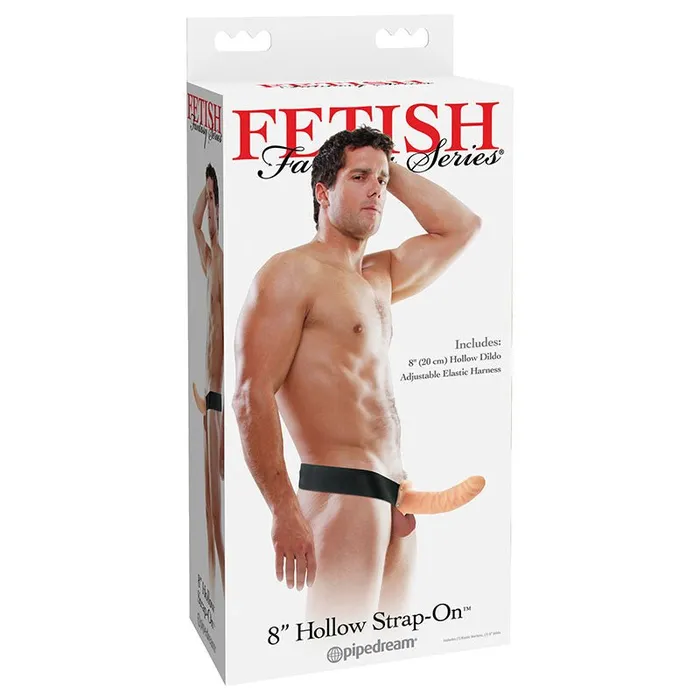 Pipedream Female Sex Toys Fetish Fantasy Series 8 Hollow StrapOn 20 cm 8 Hollow StrapOn