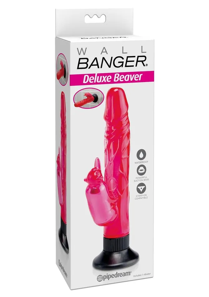 Pipedream Vibrators Wall Bangers Deluxe Beaver Rabbit Vibrator