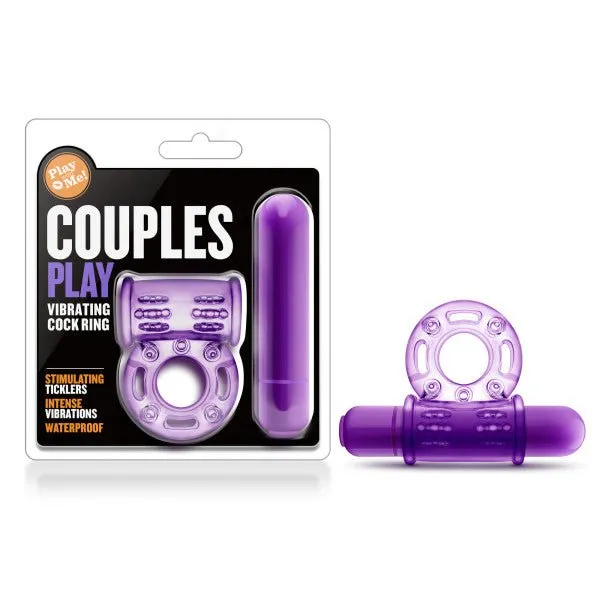 Play With Me Couples Play Purple Vibrating Cock Ring Blush Novelties Couples