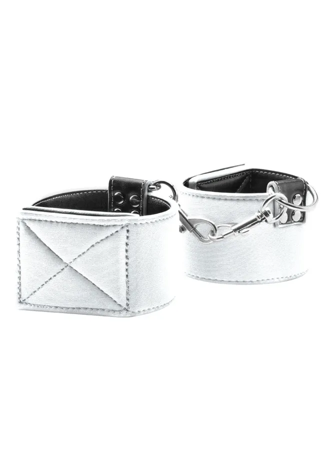 Reversible Wrist Cuffs White Shots Ouch Restraints