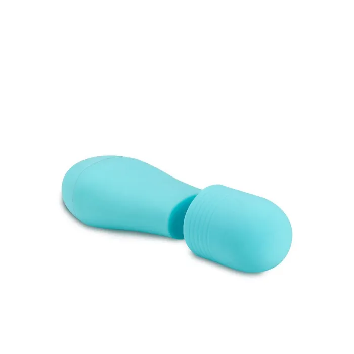 Rose Petite Massage Wand Blue Blue Mini Massager Wand with Head Attachments Blush Novelties Vibrators Rose Petite Massage Wand Blue Blue Mini Massager Wand with Head Attachments Blush Novelties Vibrators