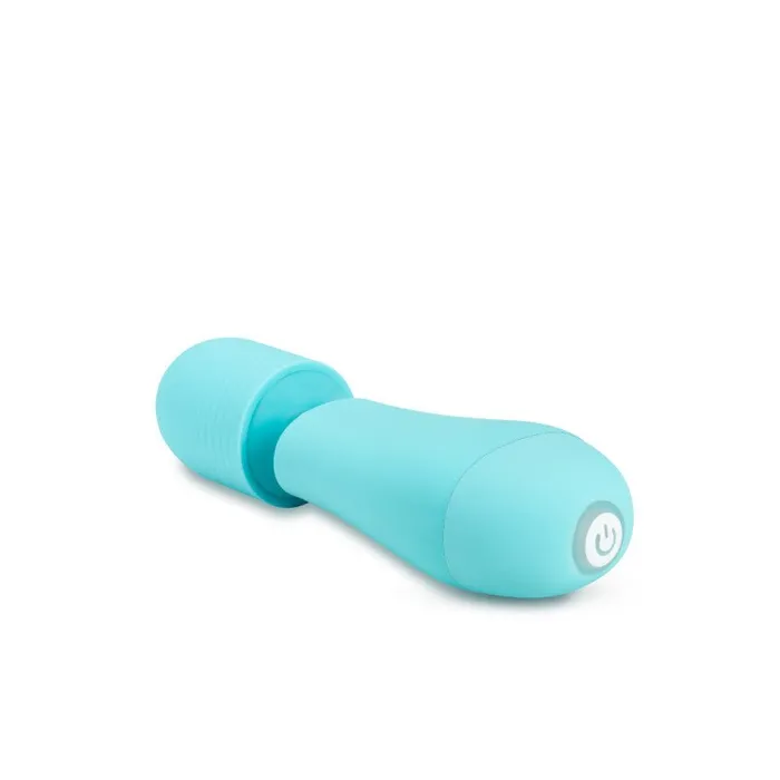 Rose Petite Massage Wand Blue Blue Mini Massager Wand with Head Attachments Blush Novelties Vibrators Rose Petite Massage Wand Blue Blue Mini Massager Wand with Head Attachments Blush Novelties Vibrators