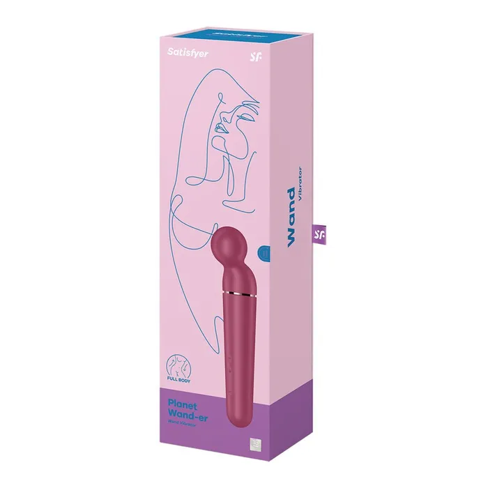 Satisfyer Satisfyer Planet Wander BerryRose Gold USB Rechargeable Massager Wand Vibrators Satisfyer Satisfyer Planet Wander BerryRose Gold USB Rechargeable Massager Wand Vibrators