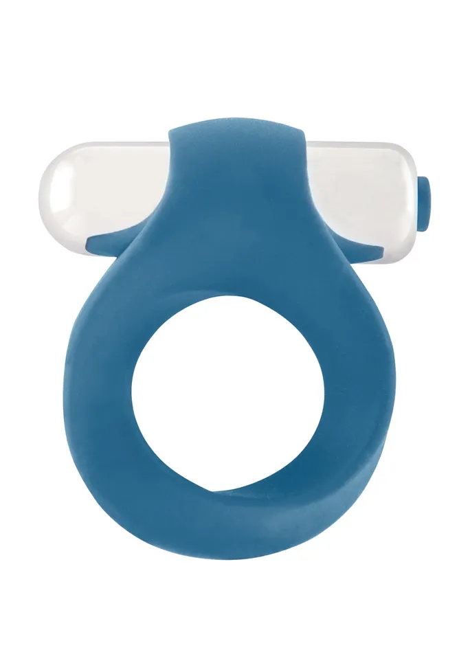 Shots Mjuze Vibrators Infinity Single Vibrating Cockring Blue