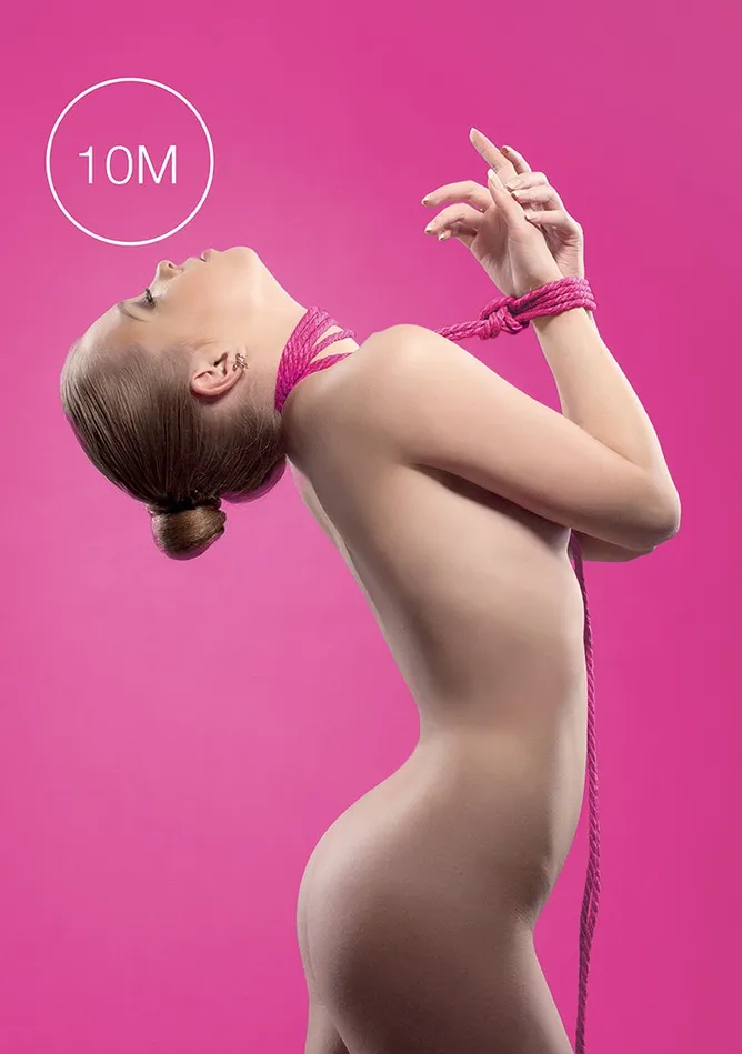 Shots Ouch Vibrators Kinbaku Rope 10m Pink