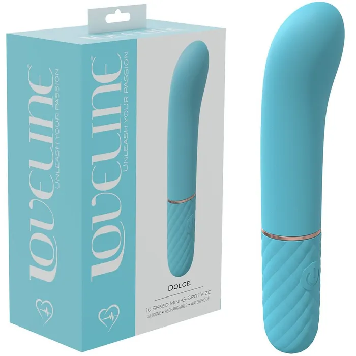 Shots Toys Vibrators LOVELINE Dulce Blue 12 cm USB Rechargeable Vibrator