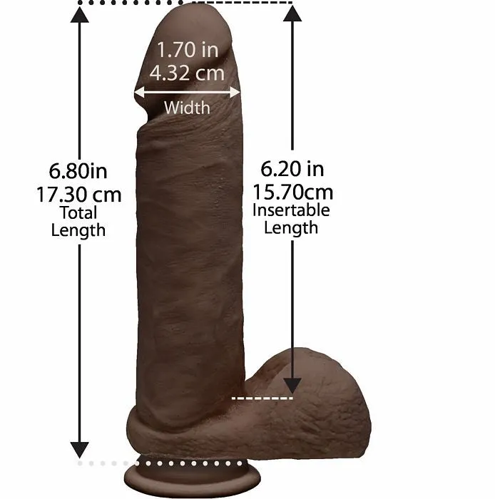 The D 8 inch Perfect D Chocolate Doc Johnson Anal