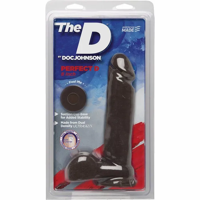 The D 8 inch Perfect D Chocolate Doc Johnson Anal