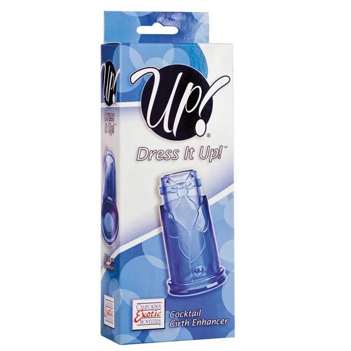 Vibrators California Exotic California Exotic Up Dress It Up Cocktail Girth Enhancer Blue