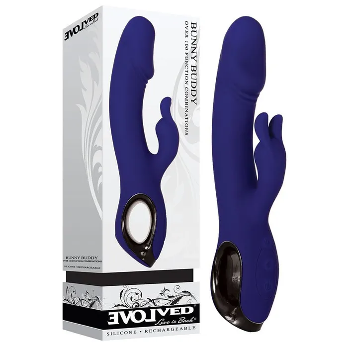 Vibrators Evolved Evolved Bunny Buddy Blue 222 cm USB Rechargeable Rabbit Vibrator Vibrators Evolved Evolved Bunny Buddy Blue 222 cm USB Rechargeable Rabbit Vibrator