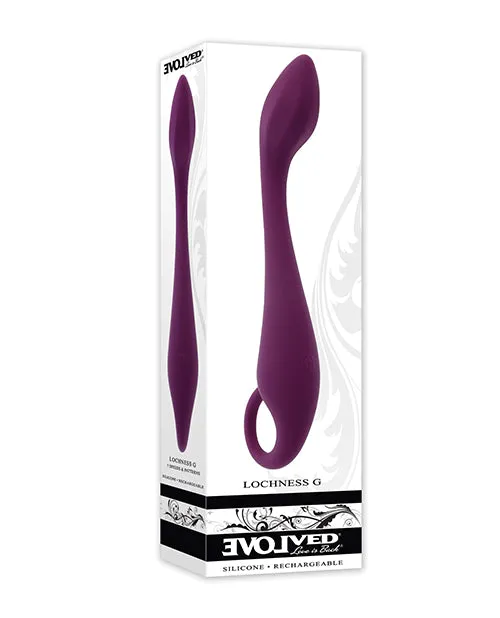Vibrators Evolved Lochness G GSpot Vibe Burgundy Evolved Novelties INC